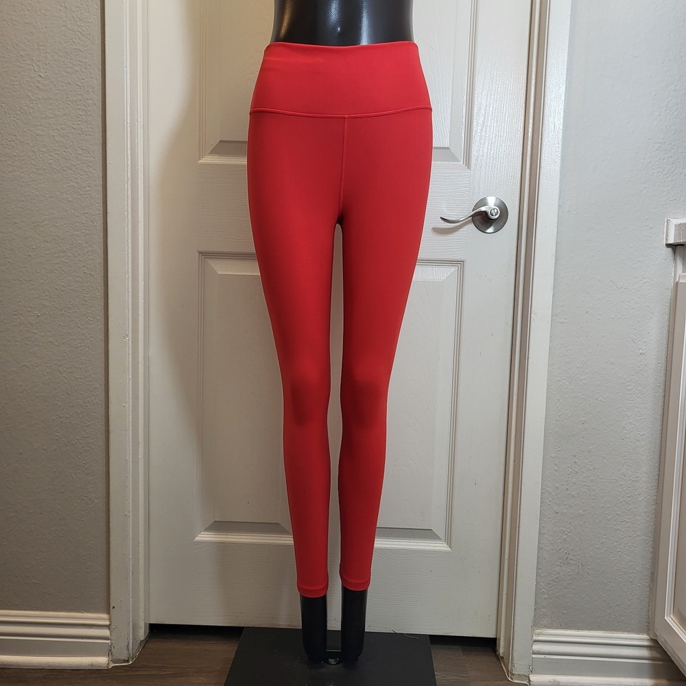Fabletics Define PowerHold High-Waisted Leggings 7/8 Heated Red S/6 MSRP $64.95
